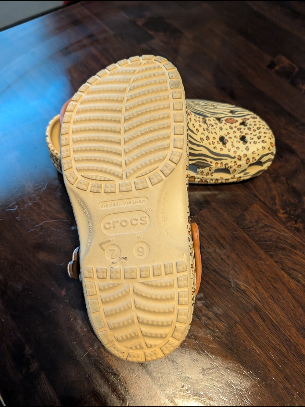 CROCS Disney Parks Animal Kingdom Mickey Animal Print, W9/M7 - Picture 5 of 5